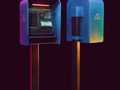 videophone Street Friend Low-poly 3D model