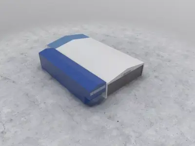 LQSA Hangar 2 Low-poly 3D model