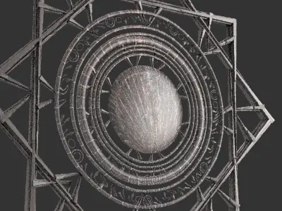 Babylonian Wall design 5 3D model