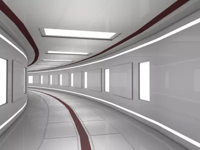 Hallway 3D model