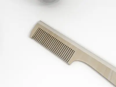 Mirror Comb and Brushes 3D model