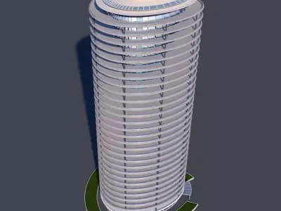Apartment tower 3D model