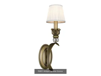 783 Antiqua Lightstar Collection of Classical Lamps 3D Model Pack