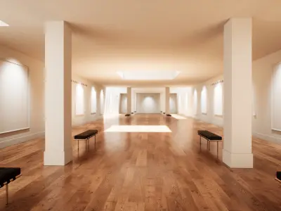 Art Gallery 003 UE4 3D model