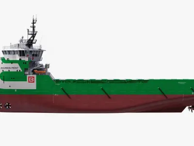  Ulstein PX105 Bourbon Front Platform Supply Vessel 