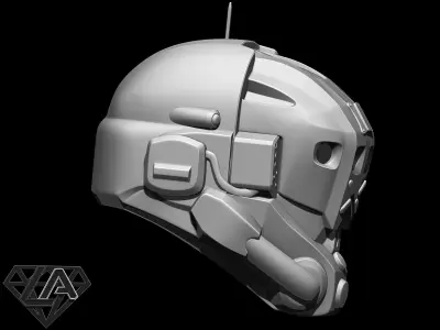 TitanFall 2 Pilot Sci fi helmet 3D print model