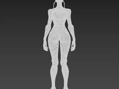 gynoid robot 3D model