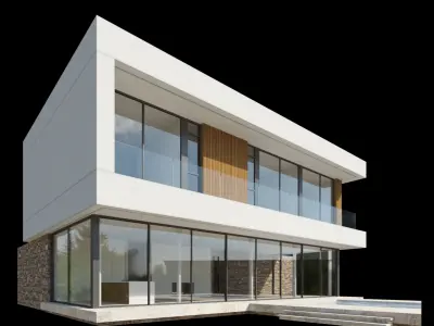 Modern Villa Design 007 3D model