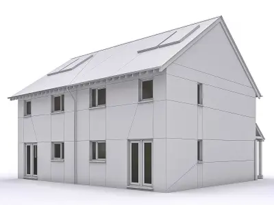 Townhouse 01 Low-poly 3D model purchase