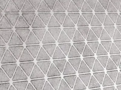 Silver Sci-fi Floor PBR Seamless Texture