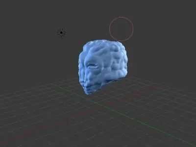 Alien head 3D model