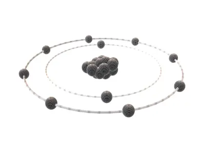 Neon Chemical Element v1 002 Low-poly 3D model