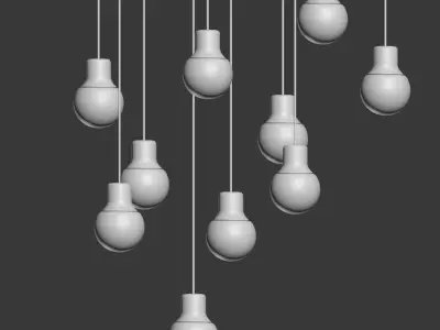 Mass Pendant Light Cooper Andtradition 3D model