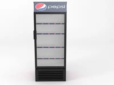 Pepsi fridge 3D model 3D model