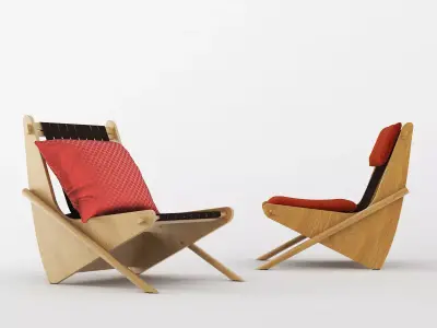 Boomerang chair 3D model