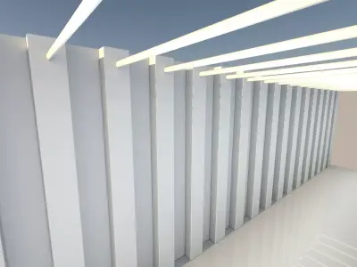 Sci Fi Tunnel 3D model 24