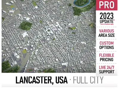 Lancaster  Low-poly 3D model