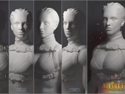 Lighting for Portrait Album 01 3D model