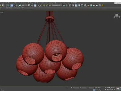APOLLO 7 Light Pendant Low-poly 3D model