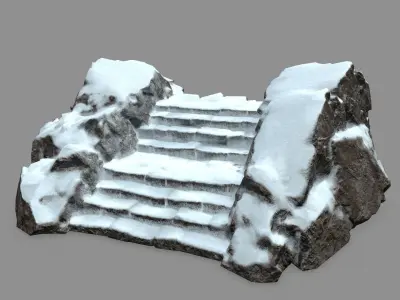 Rock  Gate  Low-poly 3D model