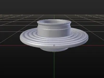 Circular bench for architecture-props 3D print model