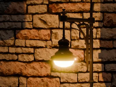 Happy New year  Low-poly 3D model