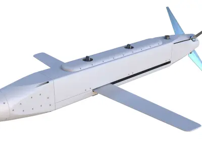 SPICE 250 Guided Bomb Low-poly 3D model