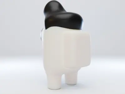 Among Us Pompadour Character  3D model