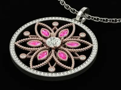 Beautiful Star Pendant 3D print model