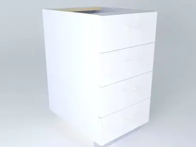 DB4D-1 cabinet with three drawers Free 3D model