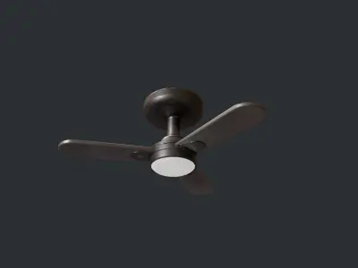 Ceiling Fan Low-poly 3D model