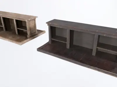 Tudor Bar Low-poly 3D model