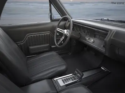  1970 Chevrolet El Camino SS Black 