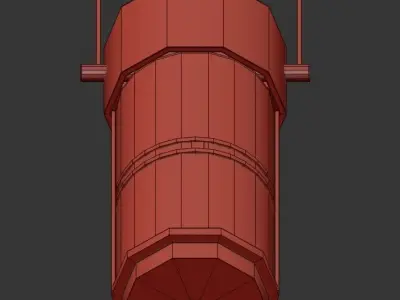 QUILL outdoor hanging light fixture 3D model