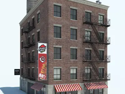 NYC Building Low-poly 3D model