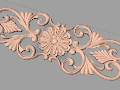 Woodworking CNC Router 3D Relief STL models used for artcam E406 3D model