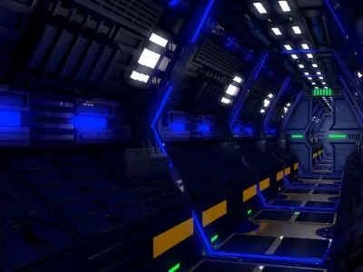 Sci Fi Corridor   3D model