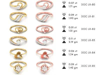 Light WT Rings 3DM Files-Check Description 3D print model