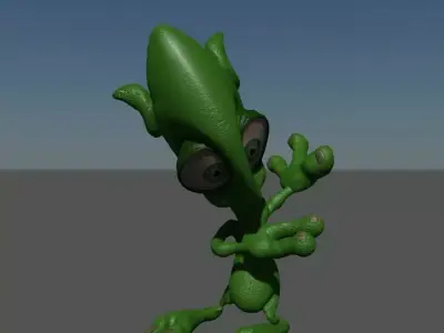 alien dance Low-poly 3D model