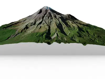 Mount Taranaki 3D model