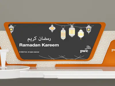 3 stage 4x14 and Islamic gate and mockup 3D model