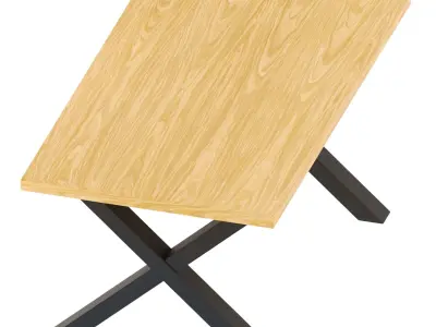 MONTREAL Industrial Dining Table 3D model