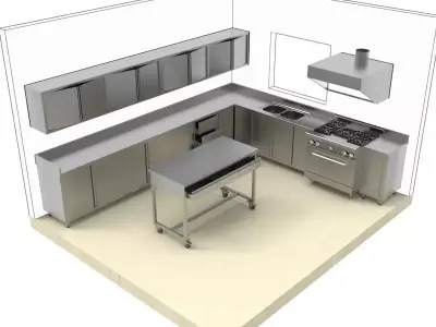 KITCHEN 44 3D model