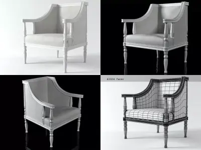 Swedish Armchair 3D model