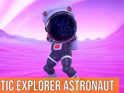 Galactic Explorer Astronaut model pack Low-poly 3D model
