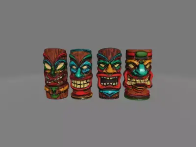 4 tiki figure 3D print model