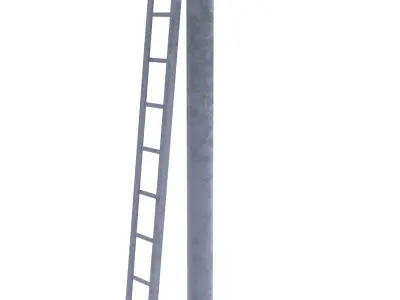 Rail Crossing Traffic Light 6 3D model