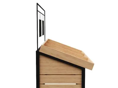 Stall models Low-poly 3D model