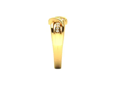 Women Ring  Render 3dm STL OBJ FBX Details 3D print model 45