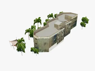 5 Pacific Street on Main Beach Low-poly 3D model